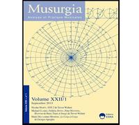 Musurgia,22-1 - Collectif - Eska - broché - Revue