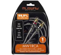 MUSWAY Câble Cinch 1 M MW1RCA Câble Cinch