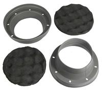 MUSWAY MSB130 Soufflet d'enceinte silicone support mousse à picots 13 cm 1 paire