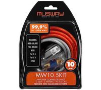 Musway MW10.5KIT - Kabelkit VOLLKUPFER 10mm² mit Sicherung | 5m