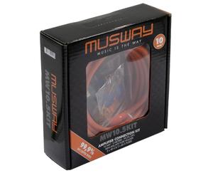 Musway MW10.5KIT - Kabelkit VOLLKUPFER 10mm² mit Sicherung | 5m