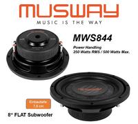 MUSWAY MWS844 Subwoofer 20 cm (8") 4+4 Ohm, 500 Watt Woofer