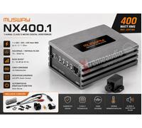 Musway NX400.1 Amplificateur Numérique Mono Micro 1 Canal 400 W + Télécommand...
