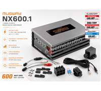 Musway NX600.1 Amplificateur Numérique Mono Micro 1 Canal 600 W + Télécommand...
