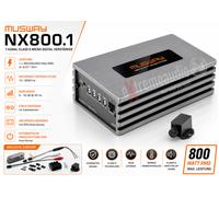 Musway NX800.1 Amplificateur Numérique Mono Micro 1 Canal 800 W + Télécommand...