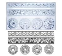 Musykrafties Art Moule pour polyargile sèche à l'air libre Plaste, garnitures et médaillons, WD-4710