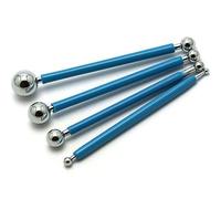 Musykrafties Boule Outil Forme Lot d'outils de modelage de sculpture pour Fondant Gum-paste Feuille de pétale de fleur et Argile polymère artisanales, Large 4-piece