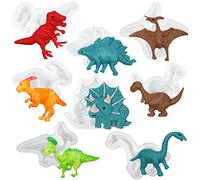 Musykrafties Lot de 8 moules en silicone en forme de dinosaure
