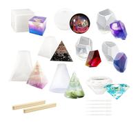 musykrafties Lot de 9 moules en silicone époxy pour presse-papier 24 pièces