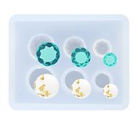 Musykrafties Mini moule rond plat en résine époxy et silicone pour bijoux