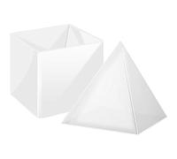 Musykrafties Moule Pyramide en Résine Époxy pour Bijoux, Argile Polymère, Fabrication de Savons, Projets Créatifs, Pierre Précieuse, Silicone, transparent, Square Pyramid Extra Large 6x6inch