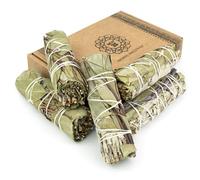 MUT22 5 Sauge et Eucalyptus 10 cm Purification a Bruler Premium pour Purification Spirituelle - 100% Naturelle et Sacrée, Idéale pour Les Rituels Énergétiques et l'Harmonisation de l'Énergie