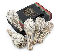 MUT22 5 Torches Sauge Blanche en bâton à brûler Naturelle et écologique, sahumerio Naturel, Purification des énergies négatives
