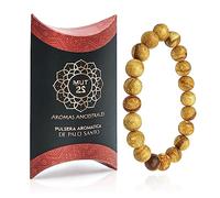 MUT22 Bracelet Palo Santo 10 mm, Bijoux sacrés avec propriétés d'aromathérapie et de protection Origine Pérou (10 mm)