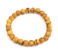 MUT22 Bracelet Palo Santo 8 mm, Bijoux sacrés avec propriétés d'aromathérapie et de protection Origine Pérou (8 mm)