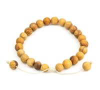 MUT22 Bracelet Palo Santo 8 mm Coulissant, Bijoux sacrés avec propriétés d'aromathérapie et de protection Origine Pérou (8 mm Coulissant)