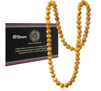 MUT22 Collier Palo Santo, Bijou Sacré aux Propriétés Aromathérapeutiques et Protectrices d'Origine Péruvienne (12 mm)