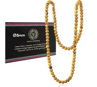 MUT22 Collier Palo Santo, Bijou Sacré aux Propriétés Aromathérapeutiques et Protectrices d'Origine Péruvienne (8 mm)
