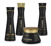 Mutari Progress | Kit Réducteur Reconstructeur avec Shampooing, Masque et Crème Coiffante, Soin des Cheveux Lisses, 240 ml + 300 g