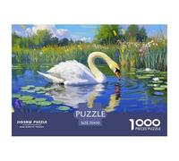 Mute Cygne 1000 Piece Jigsaw Puzzle for Adults Challenging Game Stress Relief Puzzle Exercise The Memory of The Brain for The Whole for Women, Gifts for Men 70x50cm/1000pcs