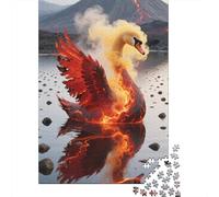 Mute Swan Puzzle 1000 Pièces Cadeau Unique Cartoon Art Jeu Éducatif Challenge Toy À De Qualité Supérieure Peinture Art pour Adultes Et Enfants À Partir De 12 Ans 1000pcs (75x50cm)