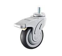 Mute Universal Caster Wheel Mute Wear- 1Pcs Casters(Flat- No Brake,3 inch)