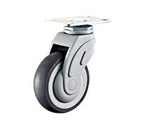 Mute Universal Caster Wheel Mute Wear- 1Pcs Casters(Flat- No Brake,5 inch)