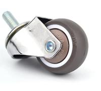 Mute Wheels Casters Wheel Diameter Anti-wrap Wheel Bear 20 30 40kg for Furniture Sofa Showcase Home Hardware 1Pcs Casters(1.5 Inch)