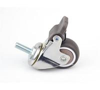 Mute Wheels Casters Wheel with Brake Anti-wrap Wheel Bear 20/30/40kg for Furniture Home Hardware 2Pcs Casters(1.5 Inch)