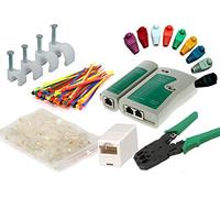 MutecPower - Kit d'outil avec: Testeur de Câble + Outil de sertissage + 50 RJ...