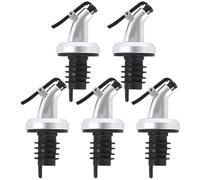 Muteitt 5 Pièces Becs Verseurs D'huile Verseurs d'alcool Huile d'olive Vinaigre Bouchon De Bouteille Distributeur, Becs De Bouteille Étanches pour Huile, Vinaigre, Huile d'olive, Salade