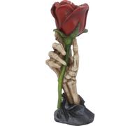 Muteitt Bougeoir Crâne d'halloween, Chandelier Gothique Squelette Main Rose Rétro Effrayant Bureau Photophore Tasse Horrible Décor De Fête À Maison