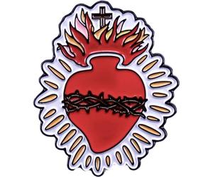 Muteitt Broche Sacré-cœur De Jésus, Badge du Christianisme, Broche en Émail, Modèle D'anatomie, pour Vêtements, Chapeau, À Dos, Décor