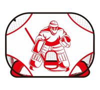 Muteitt Buts De Hockey Cible De Tir Filet De Football Pliant But De Hockey sur Glace Filet De But De Football Portable Équipement D'entraînement De Hockey