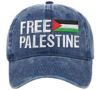 Muteitt Chapeau De Palestine Gratuit Drapeau De Palestine Casquette De Baseball Broderie Casquette Lavée en Détresse Unisexe Chapeau De Baseball en Plein Air Casquette De Camionneur