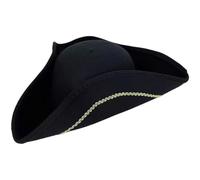 Muteitt Chapeau De Pirate pour Adulte, Chapeau Tricorne De Style Colonial, Casquette De Pirate, Accessoire De Déguisement Médiéval, Accessoires De Déguisement pour Fête À Thème Pirate