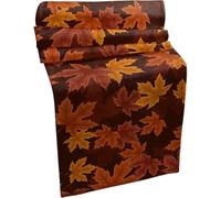 Muteitt Chemin De Table À Motifs De Feuilles D'érable d'automne, Décorations pour Thanksgiving, Fête De Ferme, Cuisine, Décoration De Table pour Les Fêtes De Fin D'année