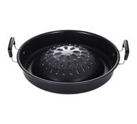 Muteitt Combo Marmite Ronde Grill, Cuiseur Portable 2 en 1 pour Barbecue Coréen, Shabu Shabu Soupe pour Cuisine De Camping en Intérieur en Extérieur