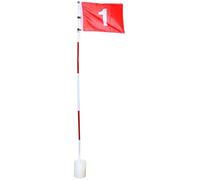 Muteitt Drapeaux De Golf Drapeaux avec Tasses Pratique Putting Green Flag Golf Pole Pin Flaghole Golf Hole Cup Portable Mini Golf Flag Sticks pour Yard Golf Course