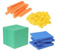 Muteitt Ensemble De Blocs De Base Dix, Apprentissage des Mathématiques Manipulatrices, Enseignement Aux Enfants sur Le Volume, Valeur De Position Les Concepts Numériques pour Le Comptage