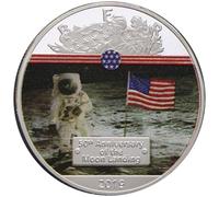 Muteitt Événements Historiques Américains 50e Anniversaire De L'atterrissage sur Lune 2019 Pièce Commémorative Défi Pièce De Collection Cadeau