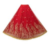 Muteitt Jupe Rouge De Princesse Jasmine, Déguisement pour Femme, Style Indien/Arabe, Jupe De Danse du Ventre, Costumes De Danse du Ventre