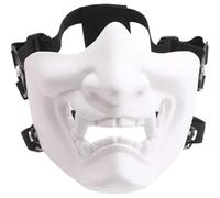 Muteitt Masque De Samouraï Oni, Masque De Guerrier Japonais, Masques De Personnage De Démon Hannya, Masque du Diable, Costume De Fête d'halloween, Accessoire De Cosplay