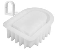 Muteitt Moule De Bougeoir en Silicone, Moules en Silicone pour Diffuseur D'arôme, Moules De Moulage, Bougeoir, Moule en Silicone DIY, Moules De Brûleur De Bougie