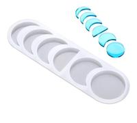 Muteitt Moule en Résine pour Phases De Lune, Moule en Silicone, Éclipse Lunaire Céleste, Croissant, Pleine Jeune Lune, Moule Époxy, Moules DIY, Décoration Murale Esthétique