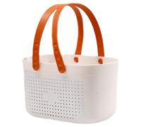 Muteitt Panier De Douche Portable, Panier De Rangement en Plastique pour Organisateur De Produits De Toilette avec Poignée, Bac De Rangement pour Salle De Bain Cuisine