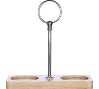 Muteitt Plateau À Sel À Poivre, Base en Bois pour Moulin À Sel À Poivre, Bouteille D'assaisonnement, Support pour Pot De Sel, Support pour Salière Poivrière pour Moulin À Poivre