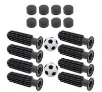 Muteitt Poignée De Table De Baby-Foot Balles De Rechange pour Tige De Jeu De Football, Poignées D'extrémité De Bâton pour Pièces De Rechange De Table De Baby-Foot De Football