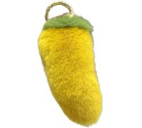 Muteitt Porte-clés en Peluche Piment Kawaii, Pendentif pour À Main, Porte-clés De Voiture, Breloques pour À Main, Ornement Suspendu