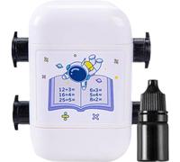 Muteitt Rouleau Tampon D'enseignement Numérique Réutilisable Tampon Mathématique Rouleau Division Multiplication Questions De Pratique Mathématique Étudiant Papeterie Cadeau Scolaire